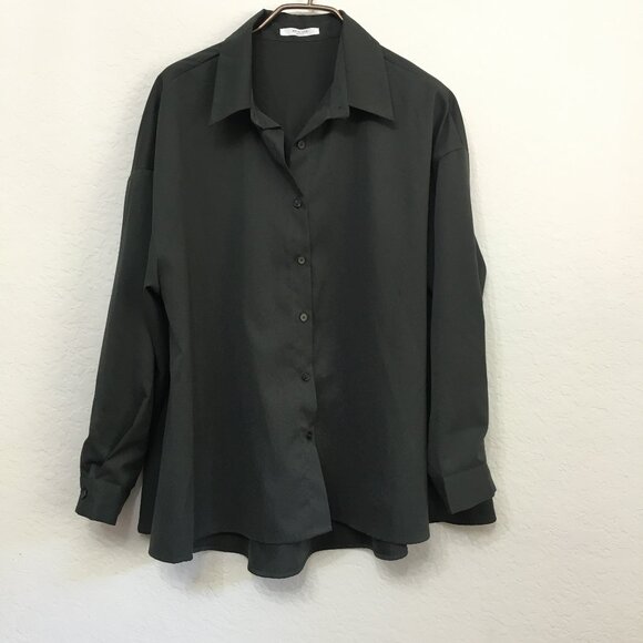 MK 4 Ever Jackets & Blazers - Korean Fashion Shacket Womens Free Size Oversized Look NWOT Gray